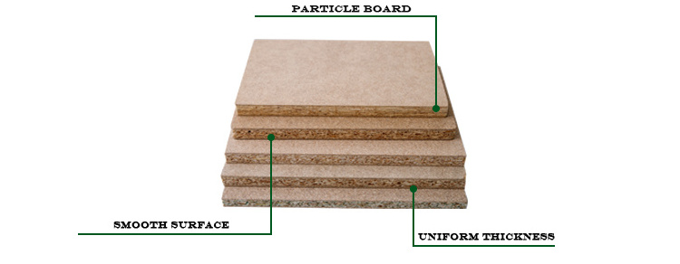 15mm Flakeboards Factory Wholesale 4x8 Melamine Particle Boards