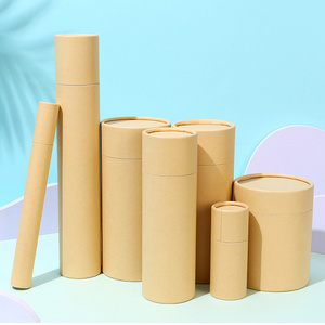 Custom Luxury Personality Desgin cylinder Cosmetic Essential oils Skincare Eyeliner Cardboard Round Paper tube Packaging box