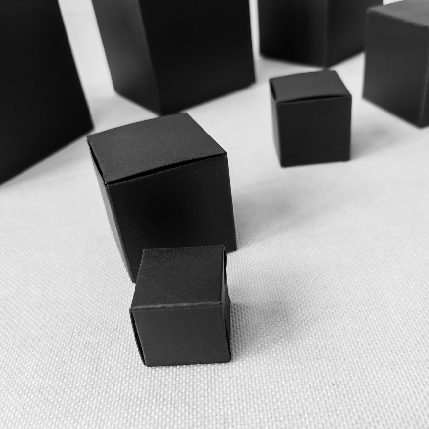 product box custom small black box packaging,plain white paper box,black cardboard box plain black box Customized