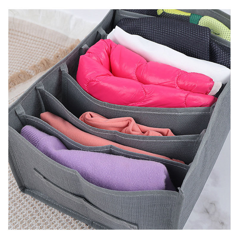 Wholesale amazom shopping Household Foldable PP Non Woven Wardrobe Organizer Closet Clothes Jean tshirt Storage Box