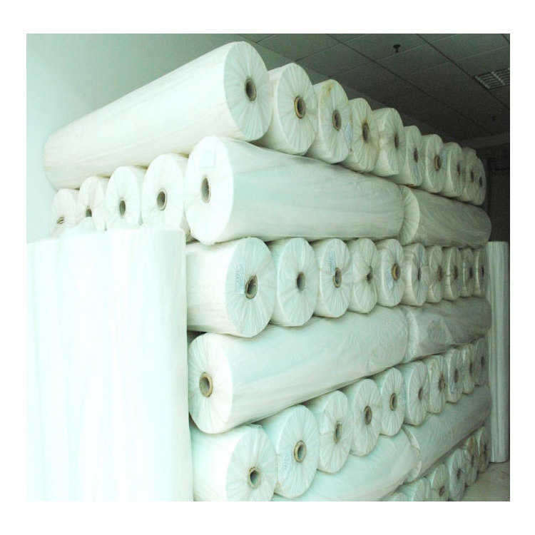 Wholesale white waterpoof 100% pp spunbond non woven fabric