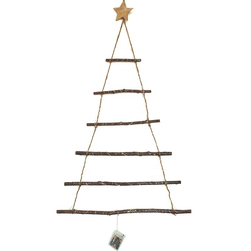 Christmas Tree Stand Decoration Wooden Tree Christmas Tree Wall Decal for Decor