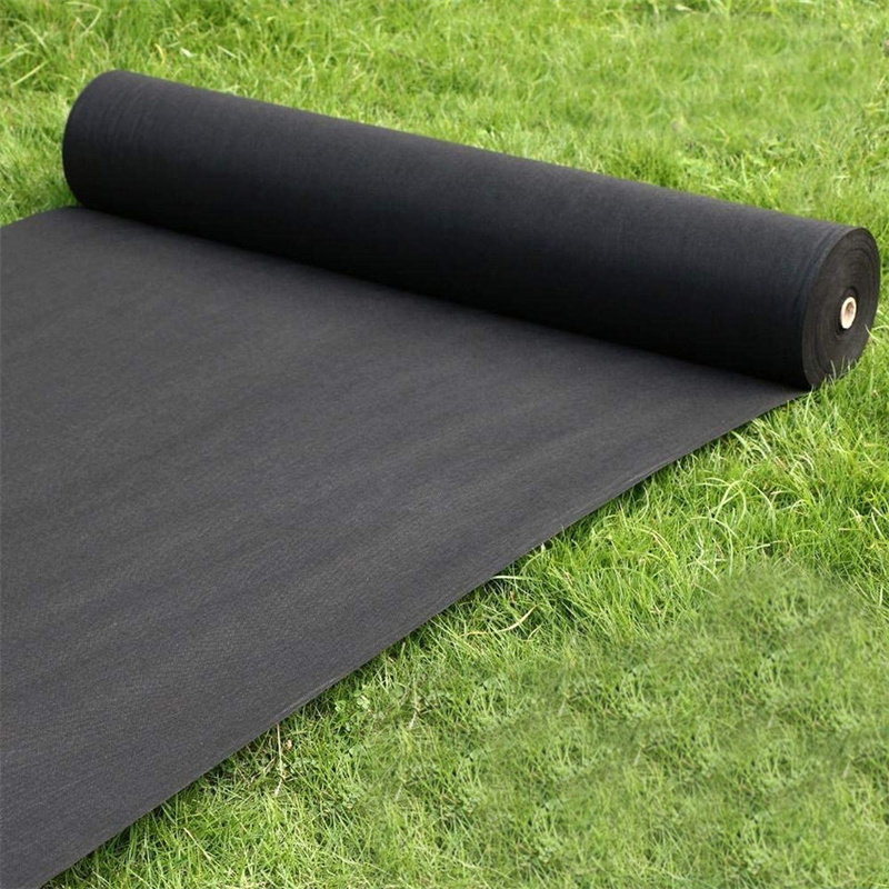 Nonwoven manufacturers anti weed mat Black Film polypropylene material Agriculture Farming weed barrier block fabric