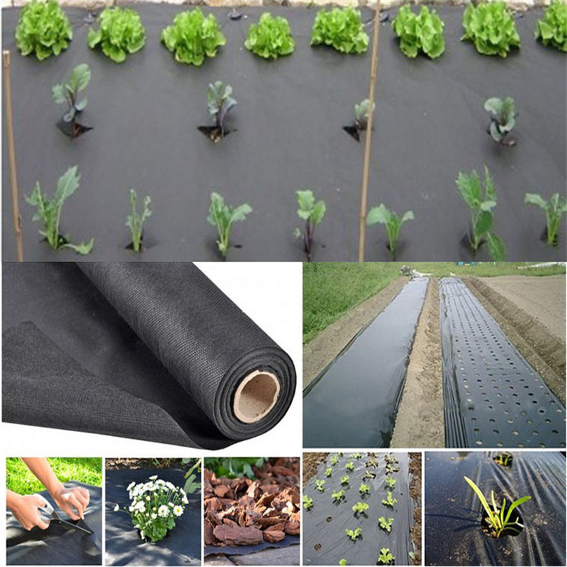 Nonwoven manufacturers anti weed mat Black Film polypropylene material Agriculture Farming weed barrier block fabric