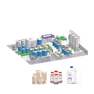 Small milk production line for making fresh milk UHT flavor milk and other dairy beverages