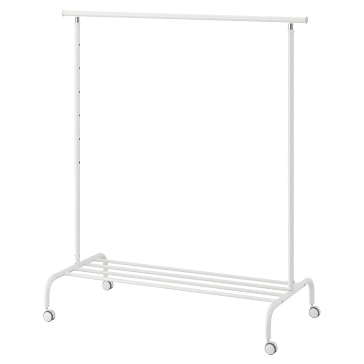 Clothes Store Black Metal Hanging Cloth Display Racks Stand Retail Clothing Rack