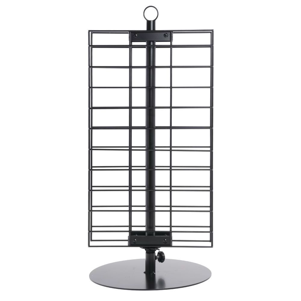 Retail Black Metal Wire Net Grid Spinner Floor Rack Sock Display Stand Key Chain Display Racks