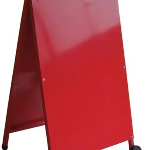 A Stand Metal Sign Sidewalk Advertising Pavement Chalk Board Stand