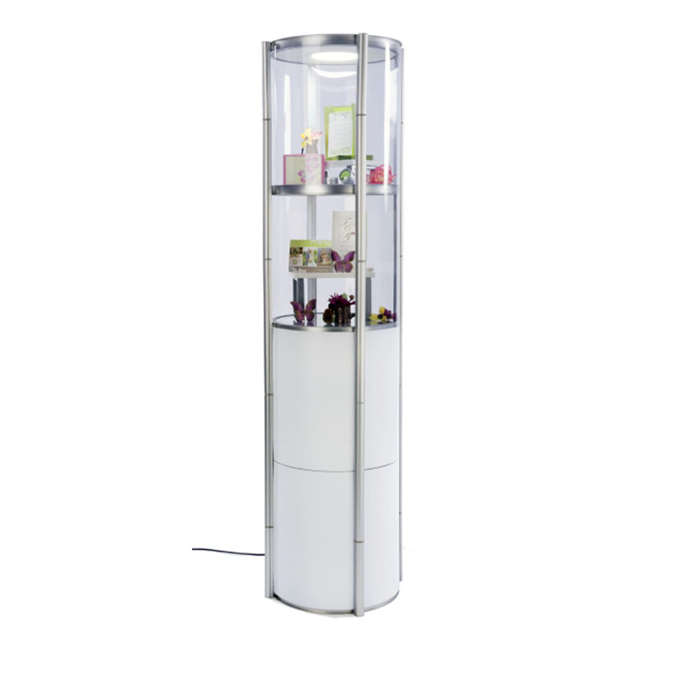 Retail Store Bag Display Rack Glass Showcase Bags Display Stand Bag Holder