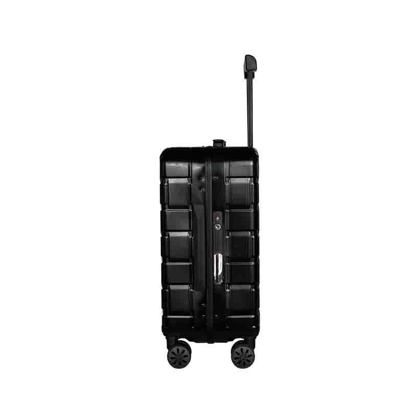 Latest Design Fashion Woven Style 4 Wheeled Zipper Luggage With Lock