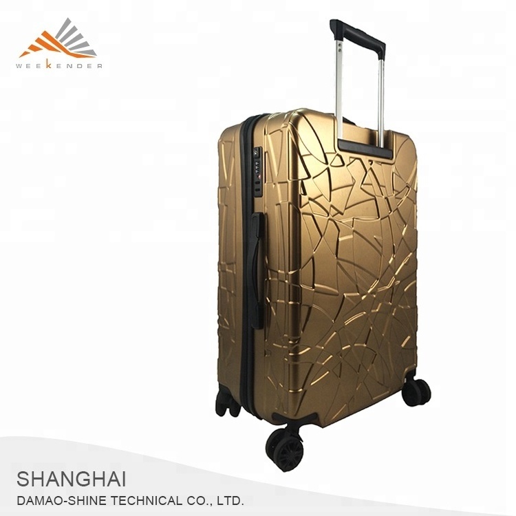 Customized Charming ABS Luggage With Retractable Wheels