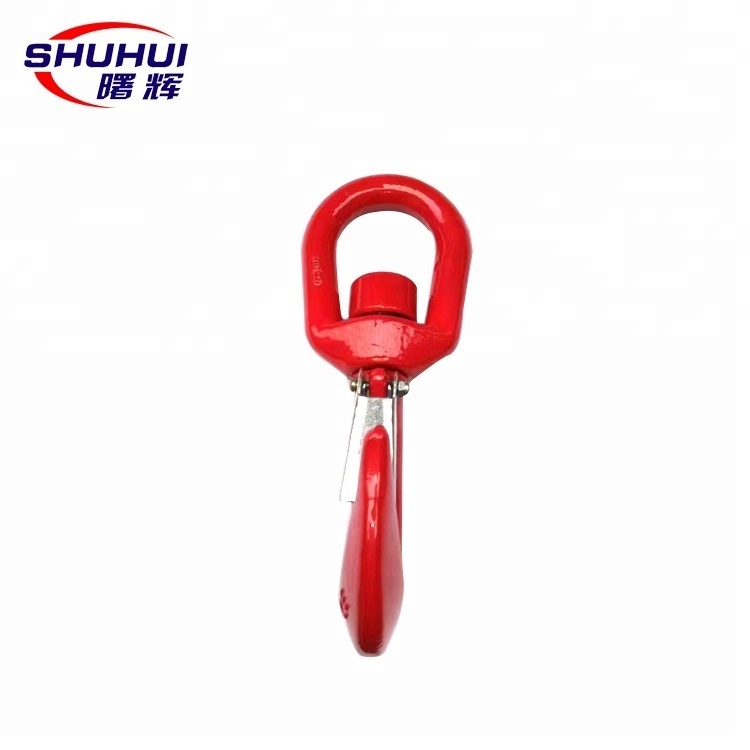 Rigging G80 Swivel Lifting Hook Swivel Self Locking Safety Lifting Hook CE Certification