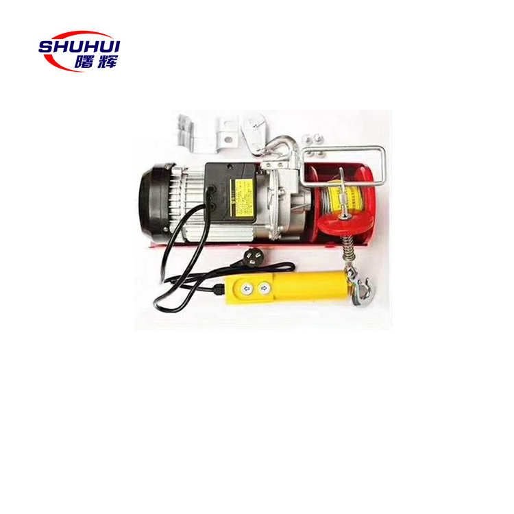 PA Type 2tons Portable Electric Hoist Winch Electric Lift Hoist Crane 500kg Mini Explosionproof Electric Wire Rope Hoist Motor