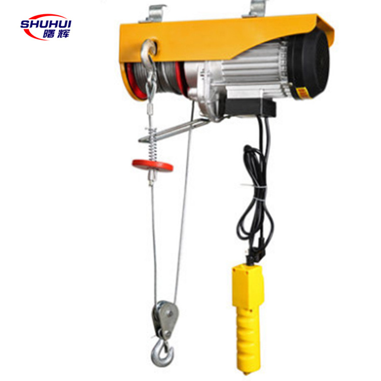 PA Type 2tons Portable Electric Hoist Winch Electric Lift Hoist Crane 500kg Mini Explosionproof Electric Wire Rope Hoist Motor