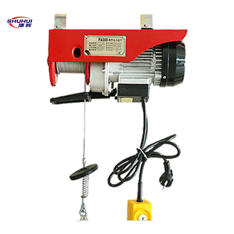 PA Type 2tons Portable Electric Hoist Winch Electric Lift Hoist Crane 500kg Mini Explosionproof Electric Wire Rope Hoist Motor