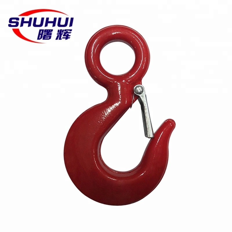 320C 320A lifting eye hook with safety latch eye Self Locking safety Hooks