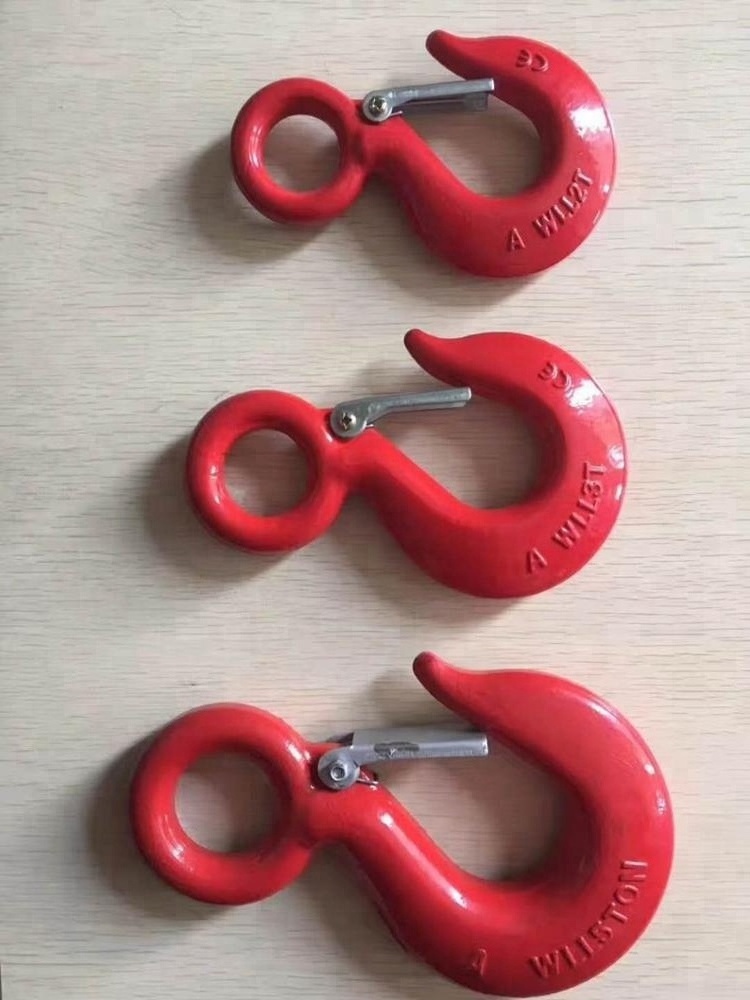 320C 320A lifting eye hook with safety latch eye Self Locking safety Hooks