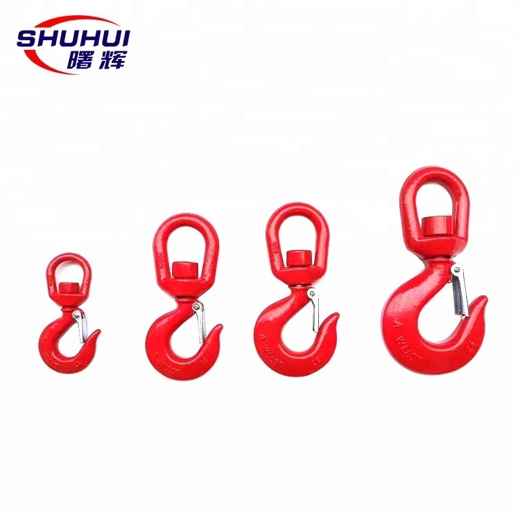 0.75tons to 15tons Lifting Chain Hoist Swivel Hook With Safety Latch