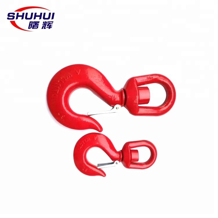 0.75tons to 15tons Lifting Chain Hoist Swivel Hook With Safety Latch