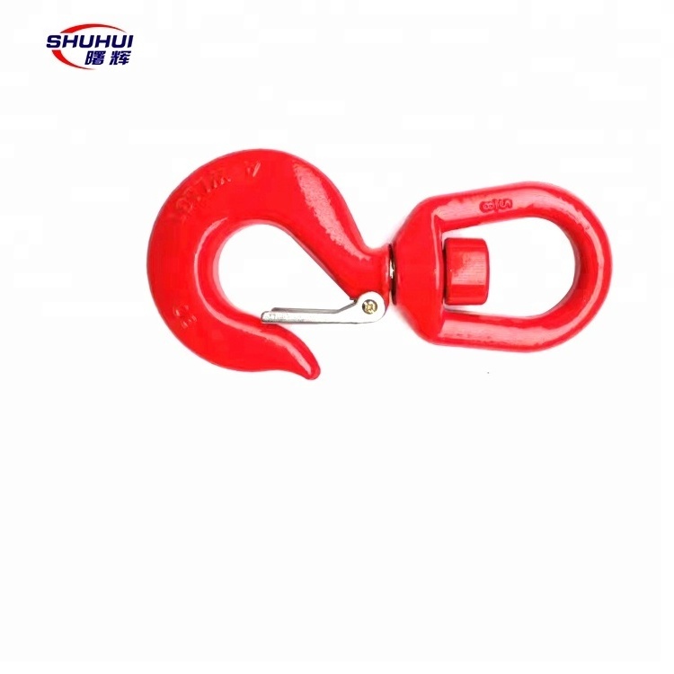 0.75tons to 15tons Lifting Chain Hoist Swivel Hook With Safety Latch