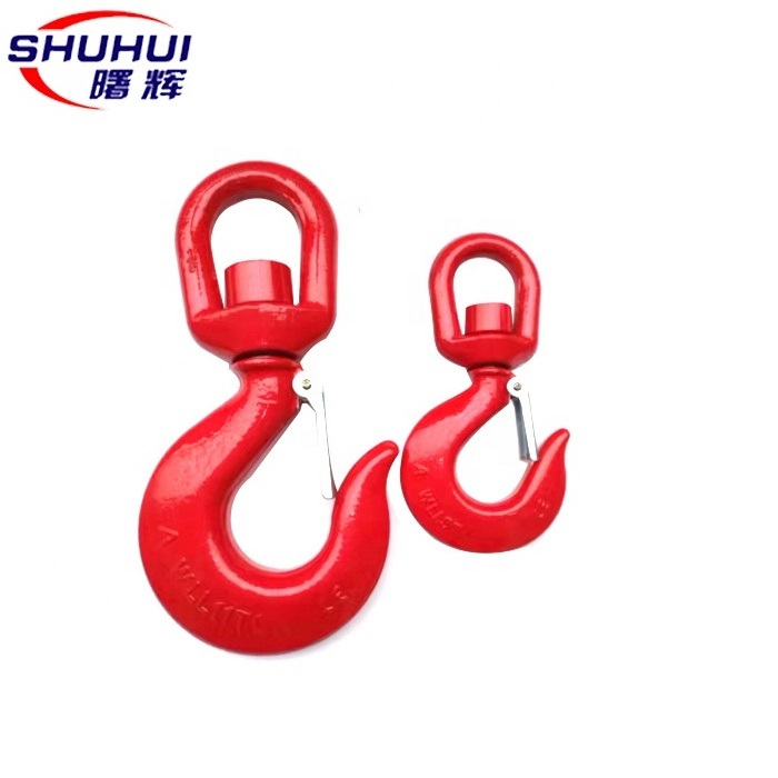 0.75tons to 15tons Lifting Chain Hoist Swivel Hook With Safety Latch