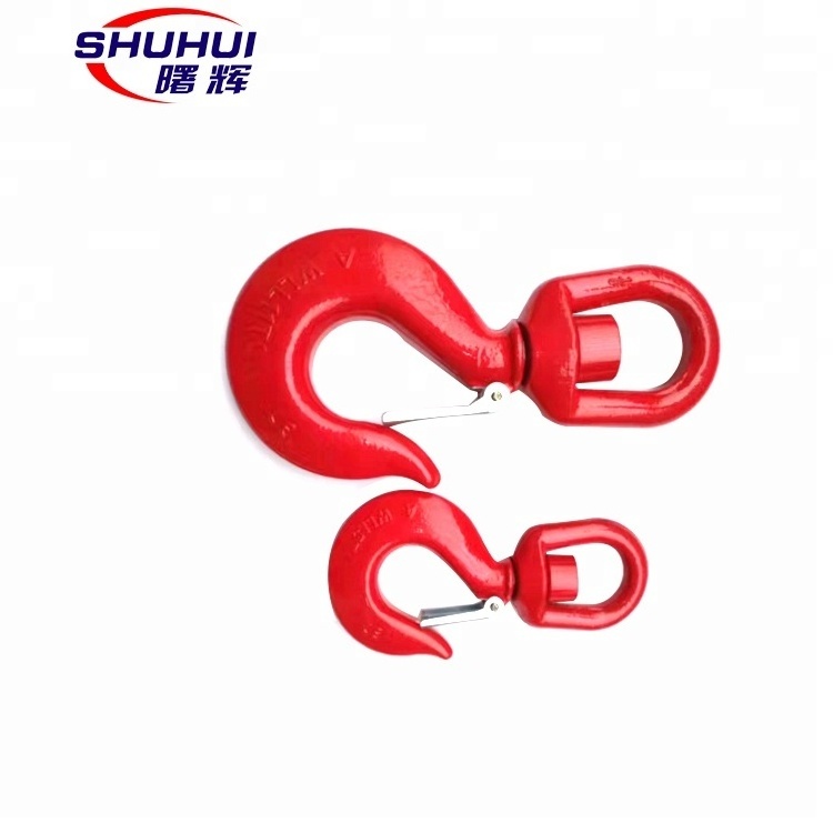 Rigging G80 Swivel Lifting Hook Swivel Self Locking Safety Lifting Hook CE Certification