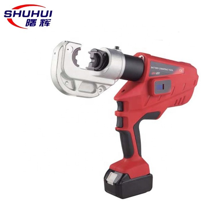 Battery Cu10-120mm2 Powered Cable Lug Crimping Tool Cordless Pipe Pressing Tool Copper Press Tool