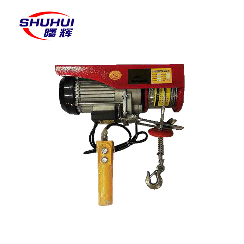 PA Type 2tons Portable Electric Hoist Winch Electric Lift Hoist Crane 500kg Mini Explosionproof Electric Wire Rope Hoist Motor