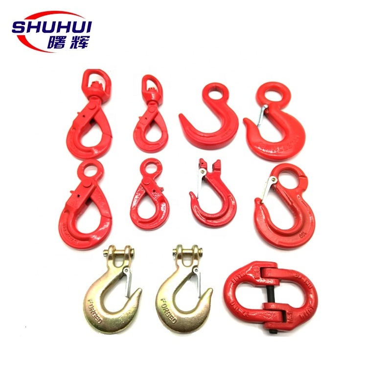 Rigging G80 Swivel Lifting Hook Swivel Self Locking Safety Lifting Hook CE Certification