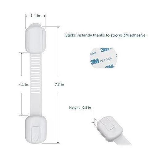 Baby Safety Lock Child Safety Lock Adjustable Strap Kids Child Proofing Baby Safety Locks For Fridge Cabinets Drawers