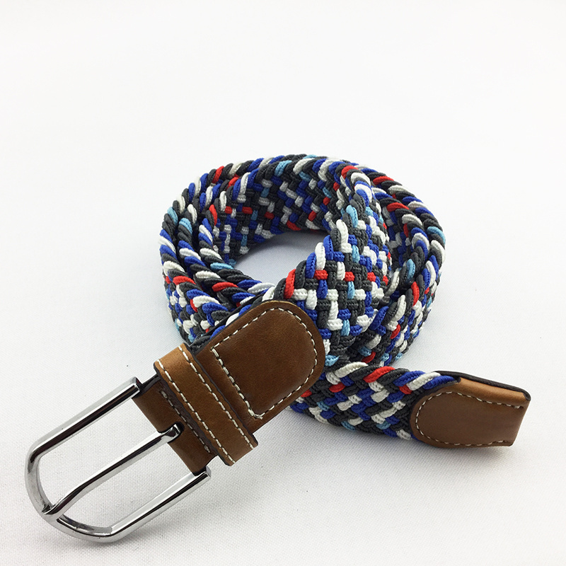 Unique Design Custom Casual Weave Elastic Belt For Men