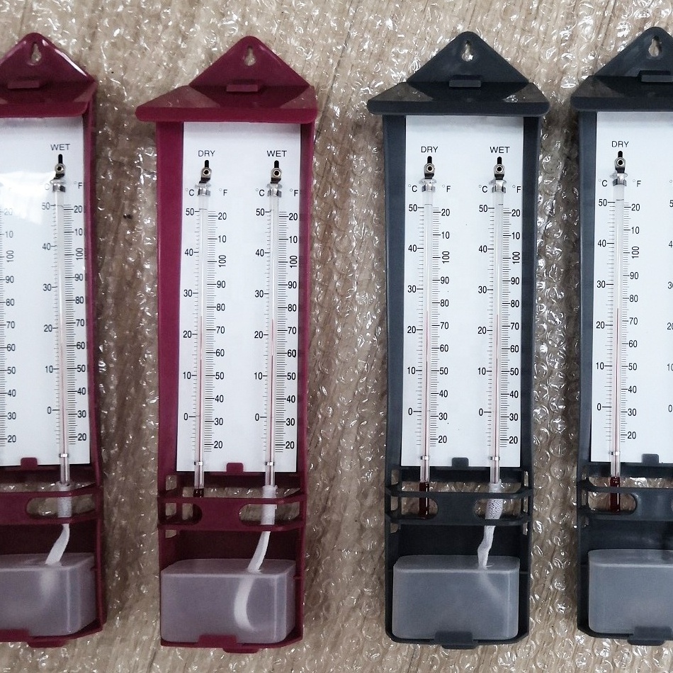 Wet and Dry Bulb Hygrometer psychrometer mercury and mercury free