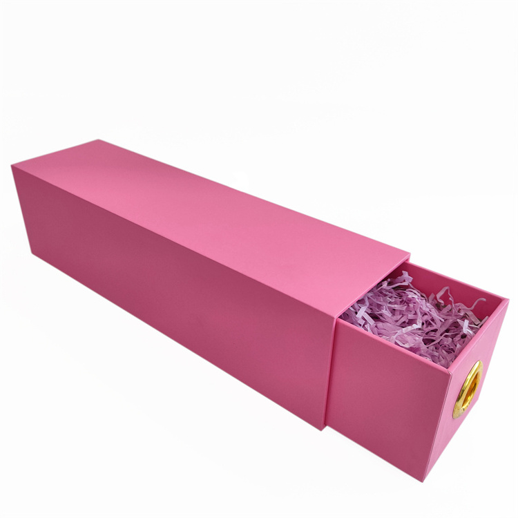 Recyclable Rigid Custom Pink Watch Necklace Gift Box Drawer Box Packaging For Perfume