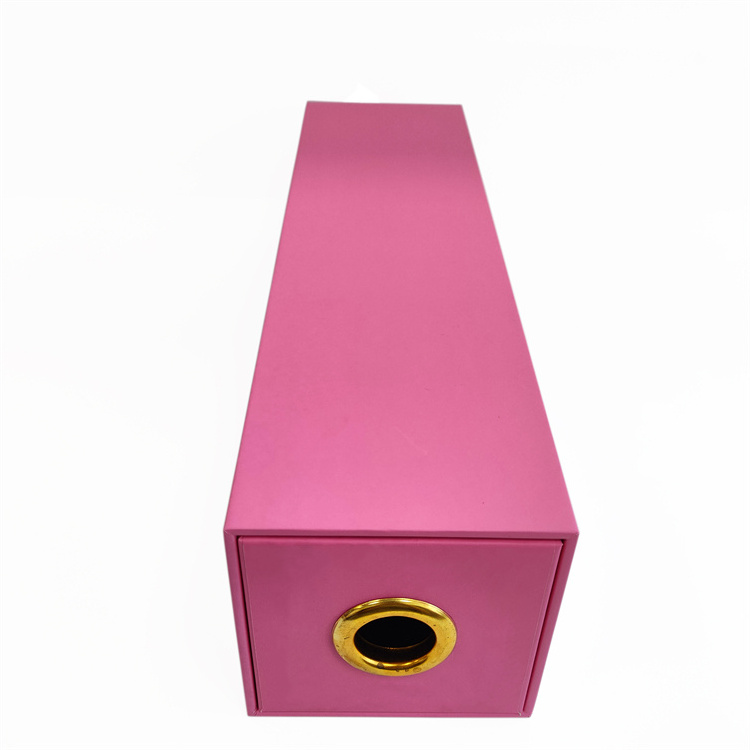 Recyclable Rigid Custom Pink Watch Necklace Gift Box Drawer Box Packaging For Perfume