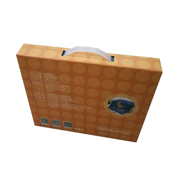 large corrugated paper baby blanket packaging box with handle