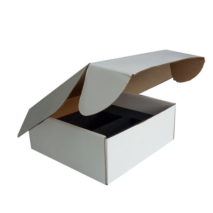 custom e flute corrugated box mailer shipping box with foam insert