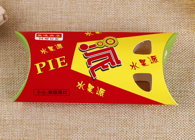 Pie box paper food box small apple pie packaging box