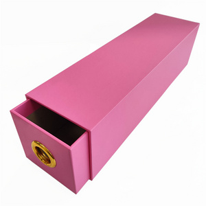 Recyclable Rigid Custom Pink Watch Necklace Gift Box Drawer Box Packaging For Perfume