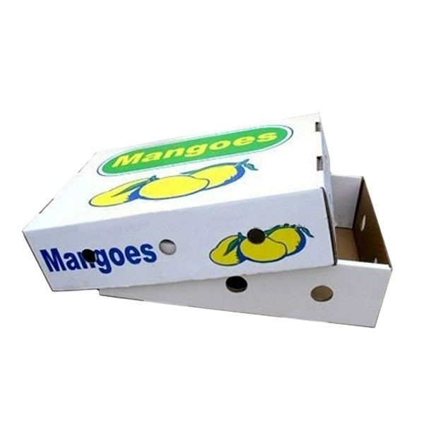 Custom Recyclable Rigid Fruit And Vegetable Corrugated Shipping Box Mango Packing Boxes