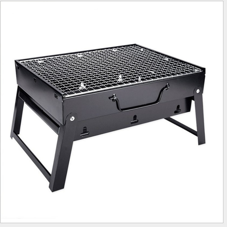 High Quality Warehousing  Portable Folding Charcoal Balcony BBQ Grill for Outdoor Picnic