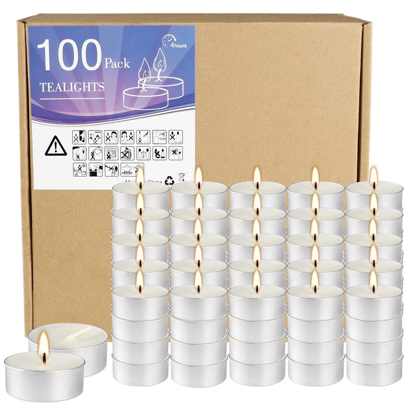 Wholesale Small Candles Tea Lights 50pack 100pack large quantities Tea Light Candles