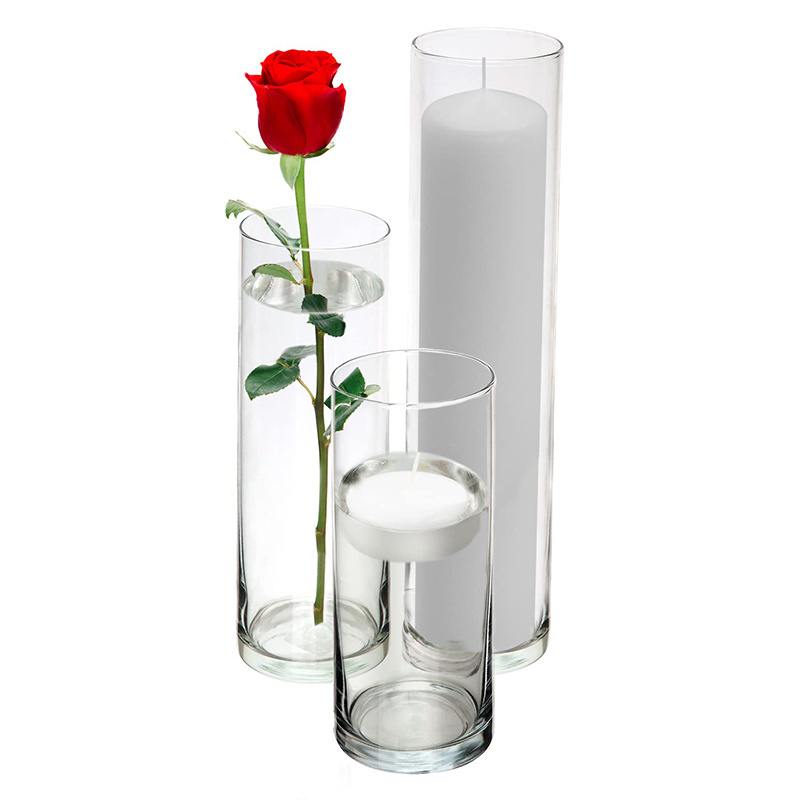 High Quality Clean High Borosilicate Transparent Glass Jar Candle Wedding Hurricane Candle Jar