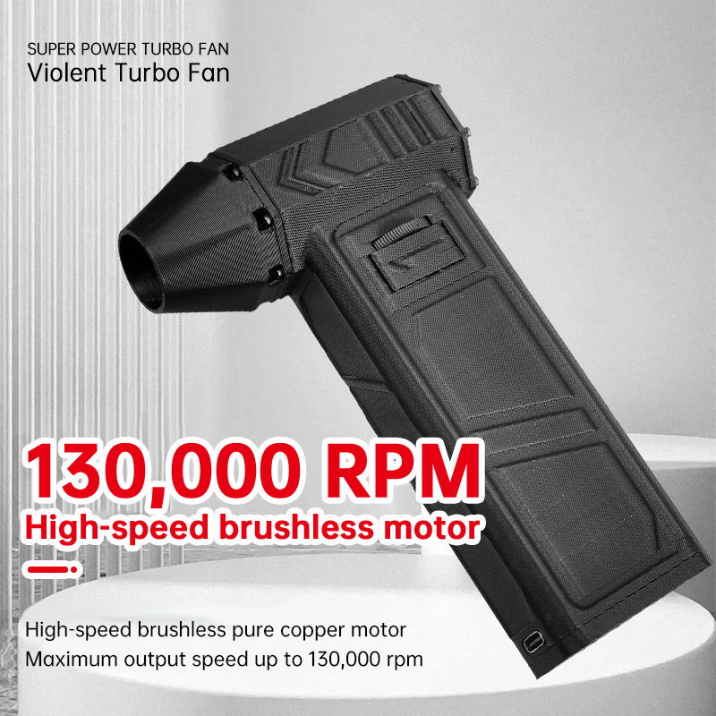 2024 Hot Product 130000Rpm High Power Super Turbo Leaf Blower Plastic Handheld Mini Jet Fan For Car Drying