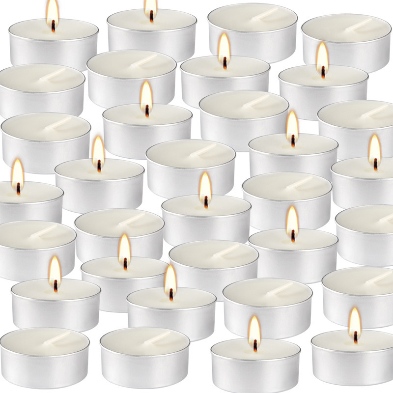 Wholesale Flame Warm Light White Wax Candles Tea Light Led Candle