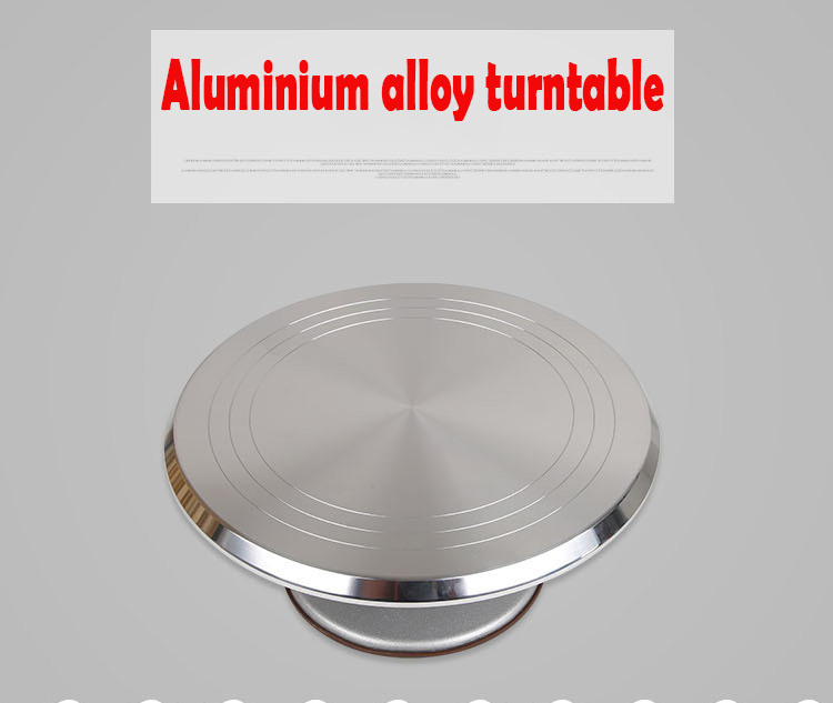 Turntable Cake Rotating Cake Stand 12 Inches Metal Cake Turntable Decorating Tools