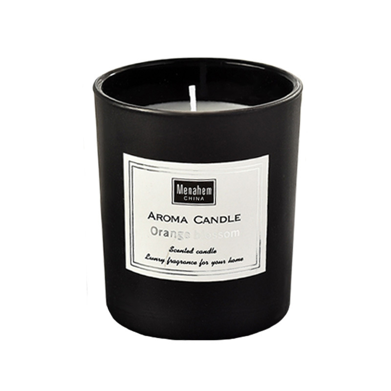 Private Label Wood Wick Crackling Candles Crystal Lavender Sandalwood Scented Candle