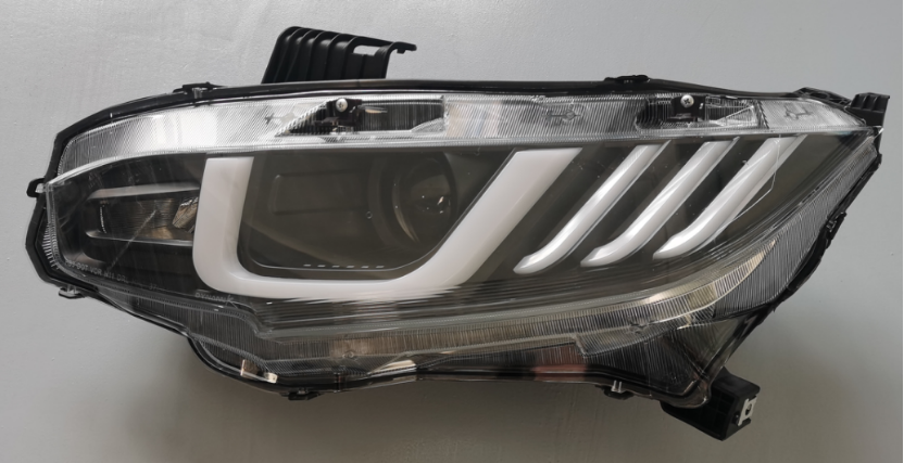 Hot-selling Front headLight  for 2016-2018 Honda CIVIC  PROJECTOR HEADLIGHTS WITH DRL  (Black /Clear)