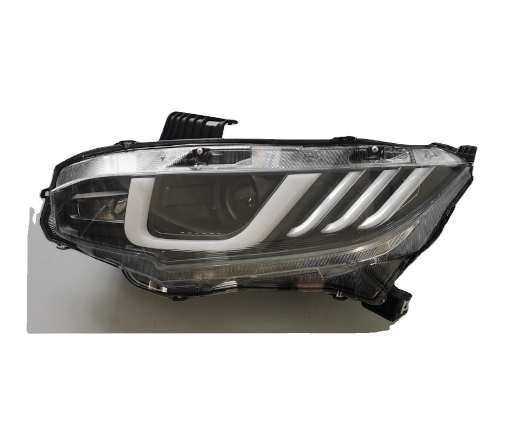 Hot-selling Front headLight  for 2016-2018 Honda CIVIC  PROJECTOR HEADLIGHTS WITH DRL  (Black /Clear)