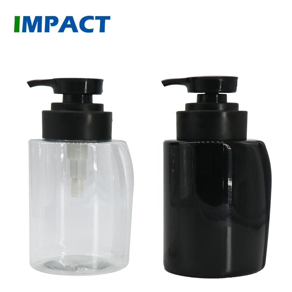 250 ml 500 ml 1000 ml PET Black Grey Plastic Shampoo Bottles Design