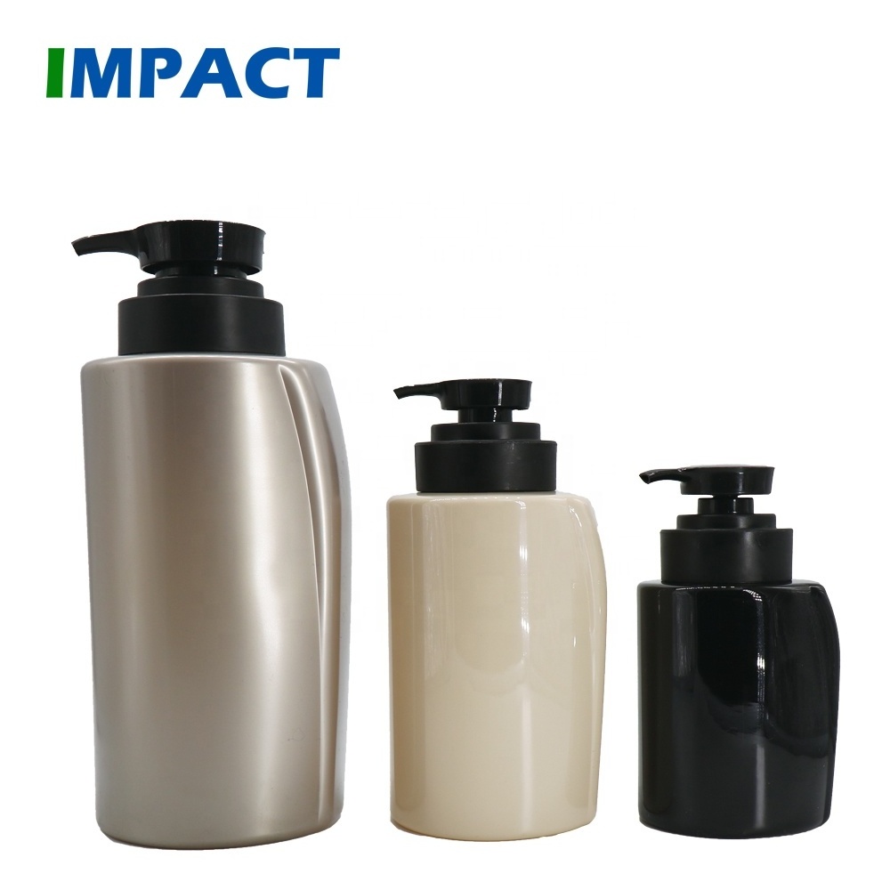 250 ml 500 ml 1000 ml PET Black Grey Plastic Shampoo Bottles Design